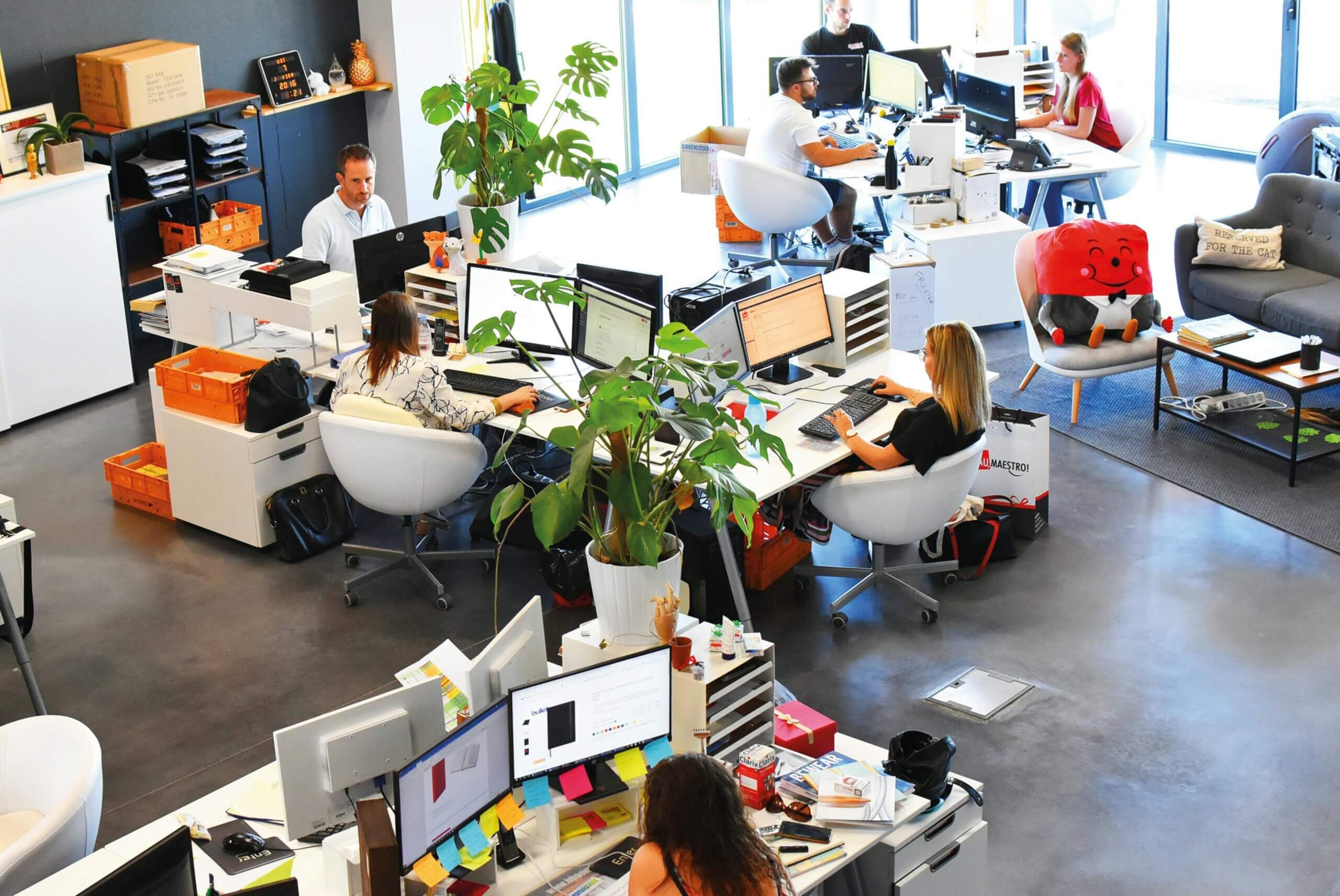 Busy open-plan office